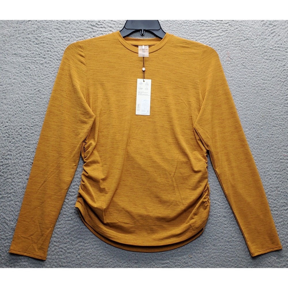 CALIA Golf Shirt Womens‎ Medium Multi Golden Warmth Performance Wicking Pullover